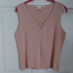 Pink Sleeveless Top